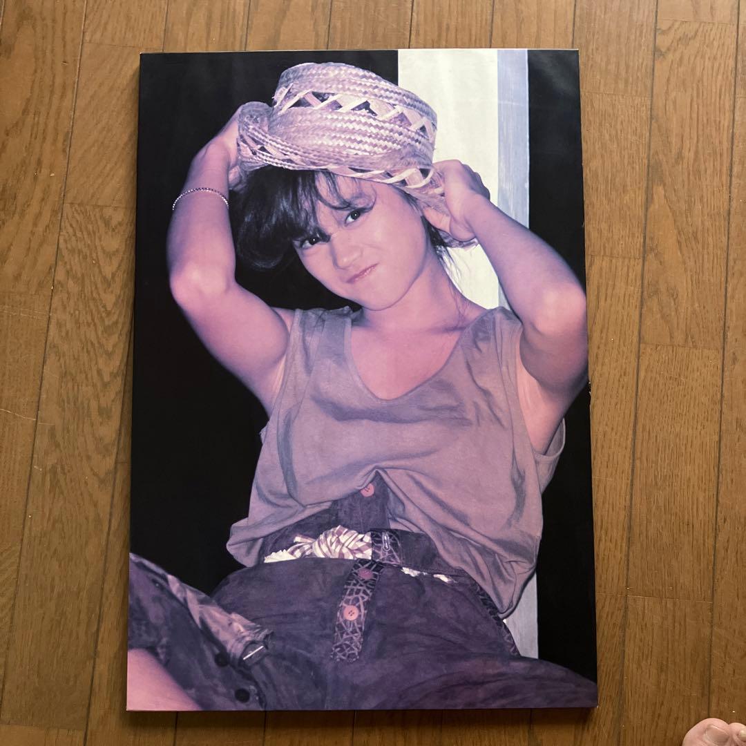 中森明菜　当時の木枠ポスター　レア　80年代　アイドル