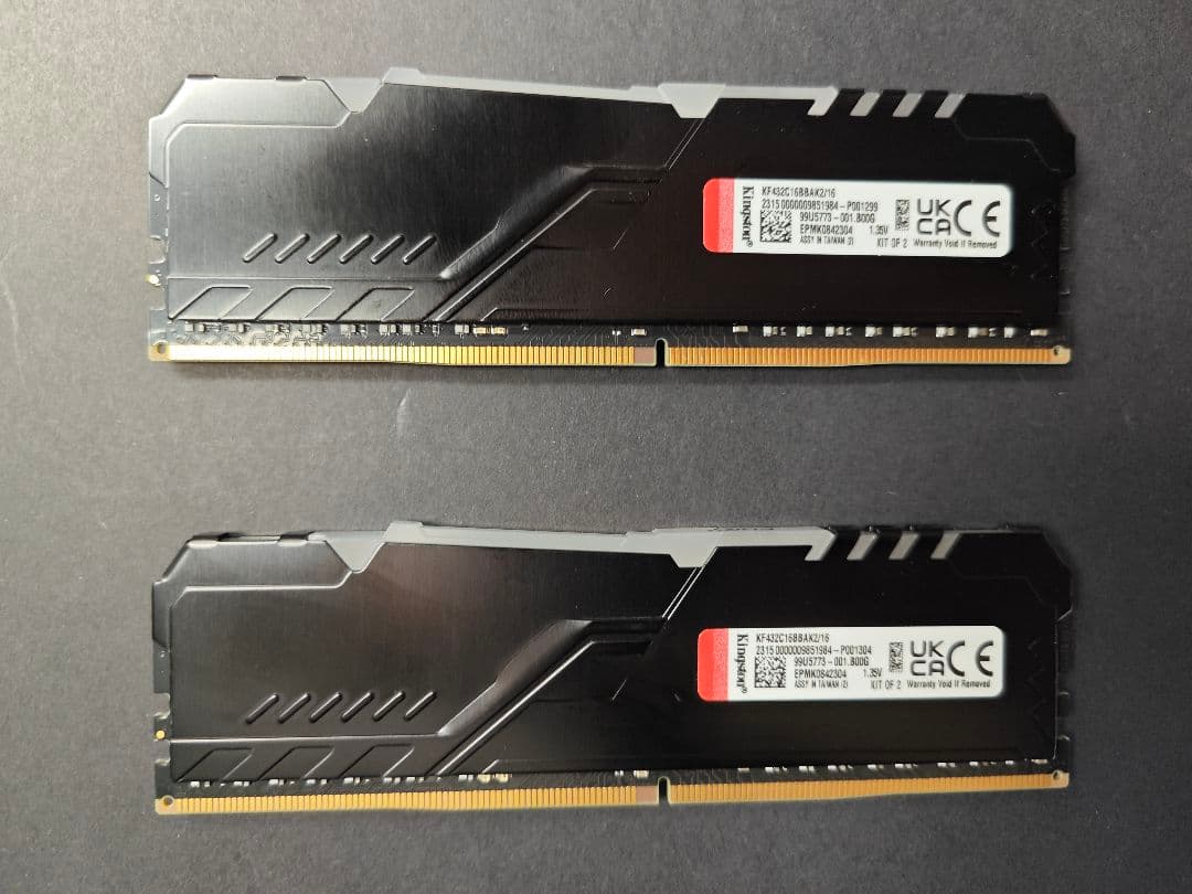 メモリ FURY Beast DDR4 3200 8GB２枚組