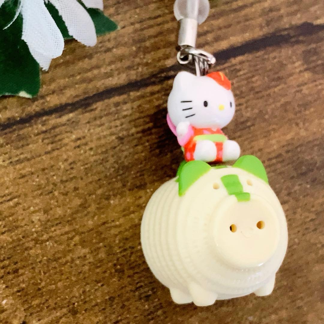 【激レア】ハローキティ 根付 蚊取りブタ　ビーズストラップ　入手困難　希少