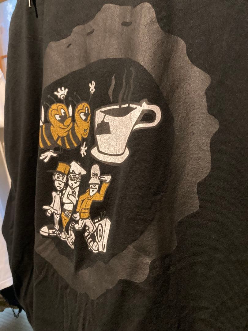 BEASTIE BOYS ナノユニバース 西川ダウン コラボ パーカー ブラック