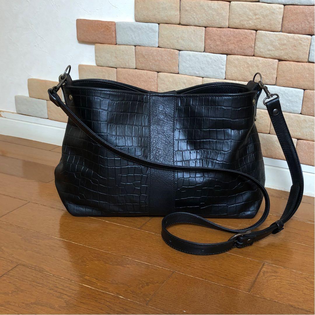 大人可愛い♡ 本革 ツーウェイバッグ ハンドバッグ くすみレッド