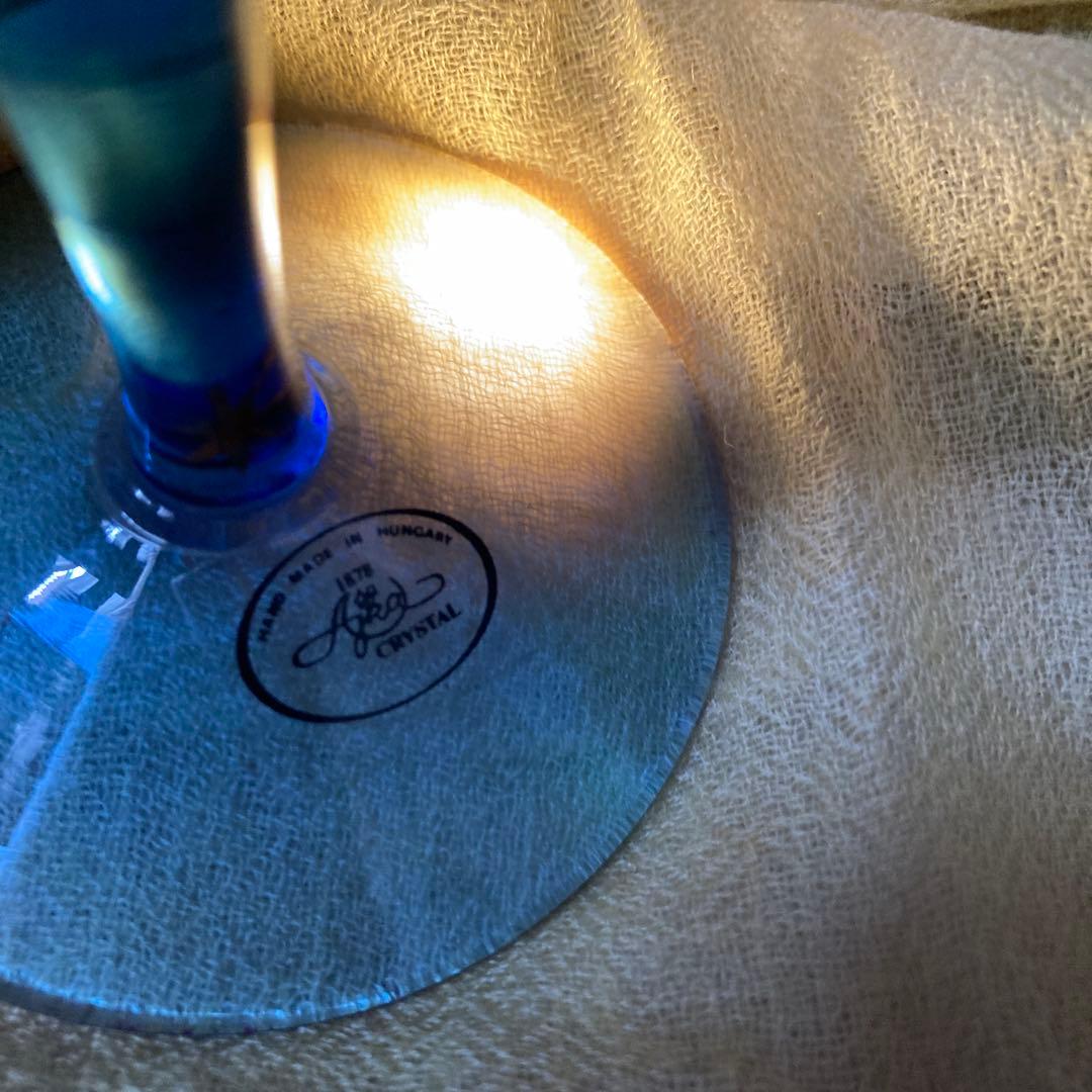 アイカクリスタル　蝋燭立て　キャンドルホルダー