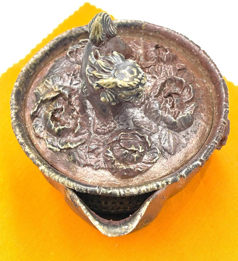 備前焼　難波誠治作　獅子　宝瓶　NS3