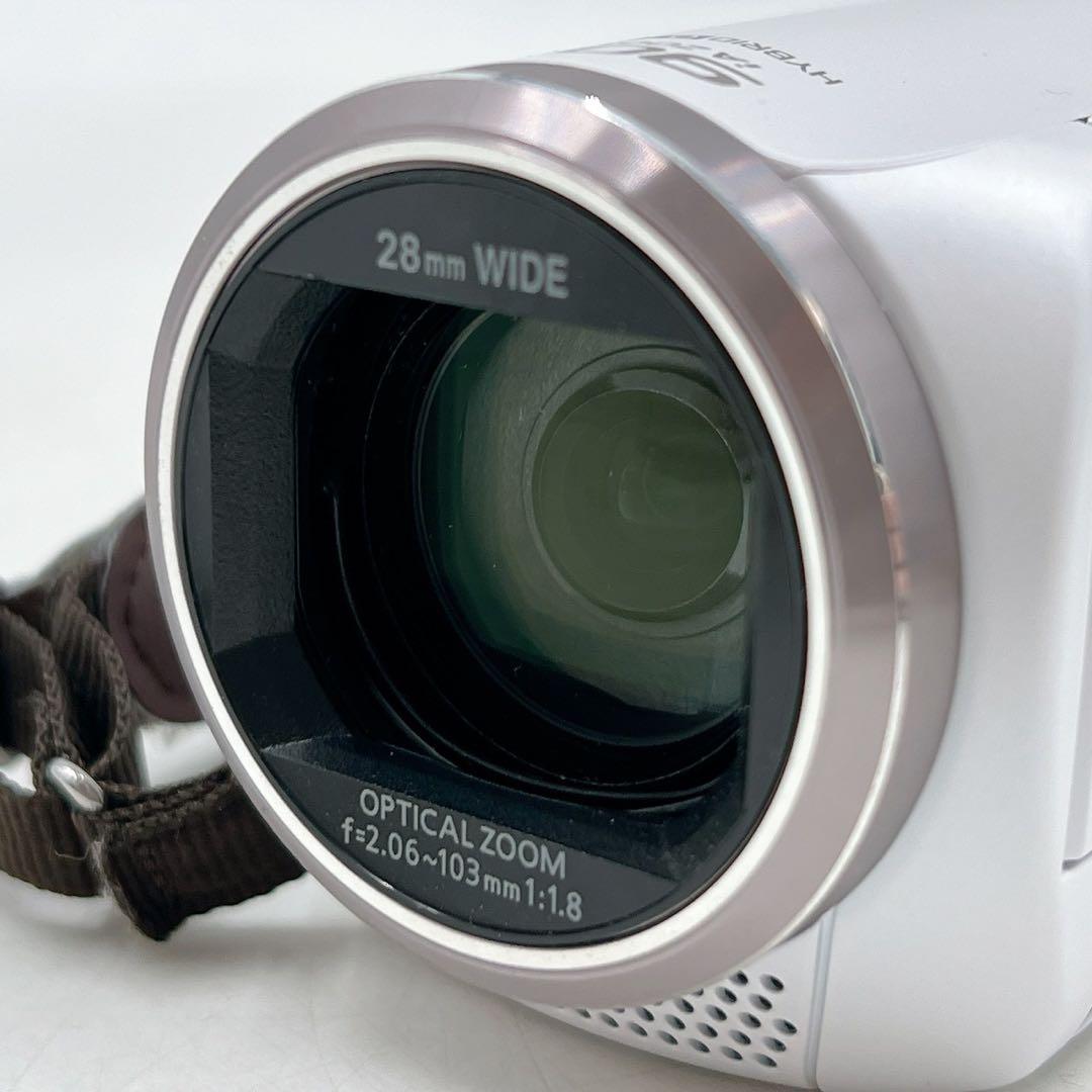極美品 パナソニック ビデオカメラ HC-V360M ホワイト 動作確認済