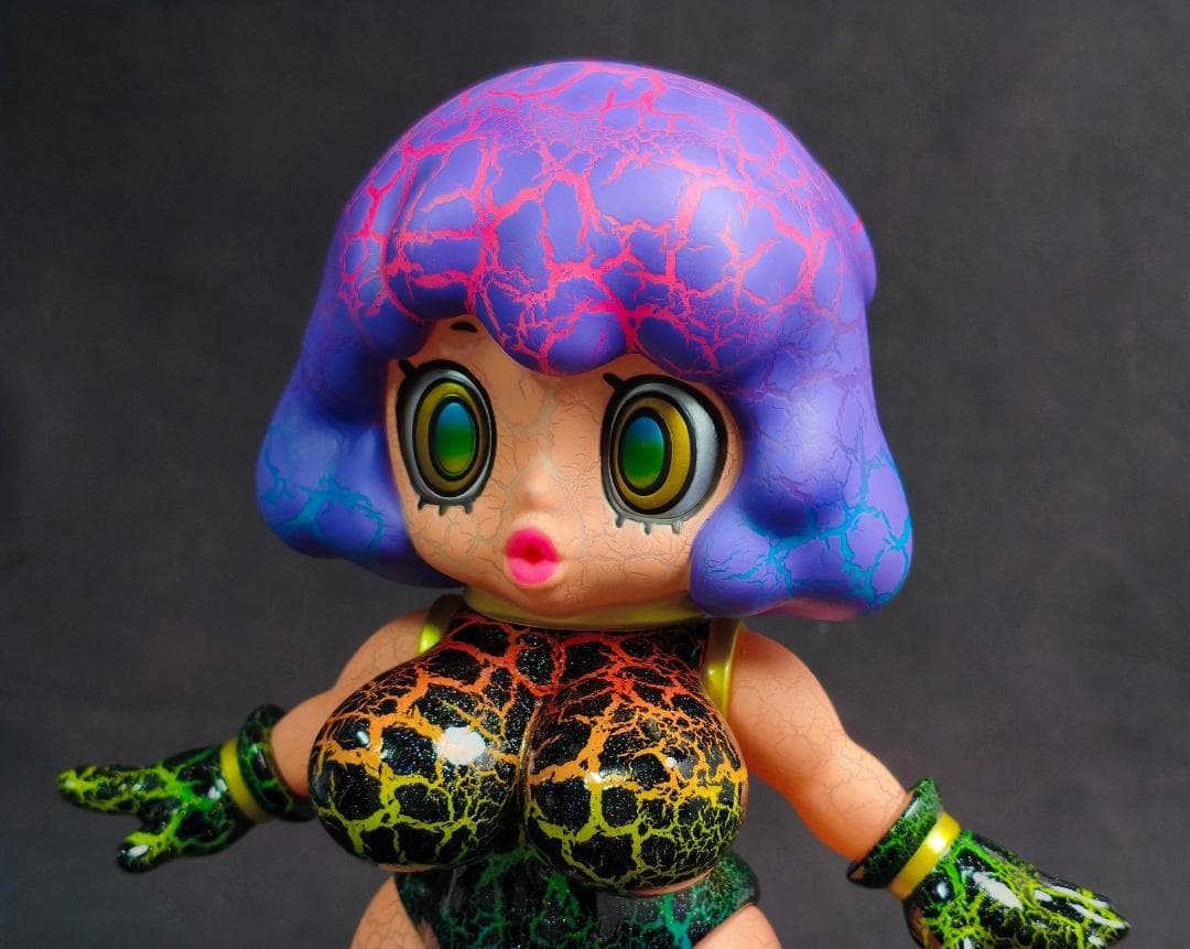 studio marusan スラコ 蓄光 ペインターネット塗装 ソフビ