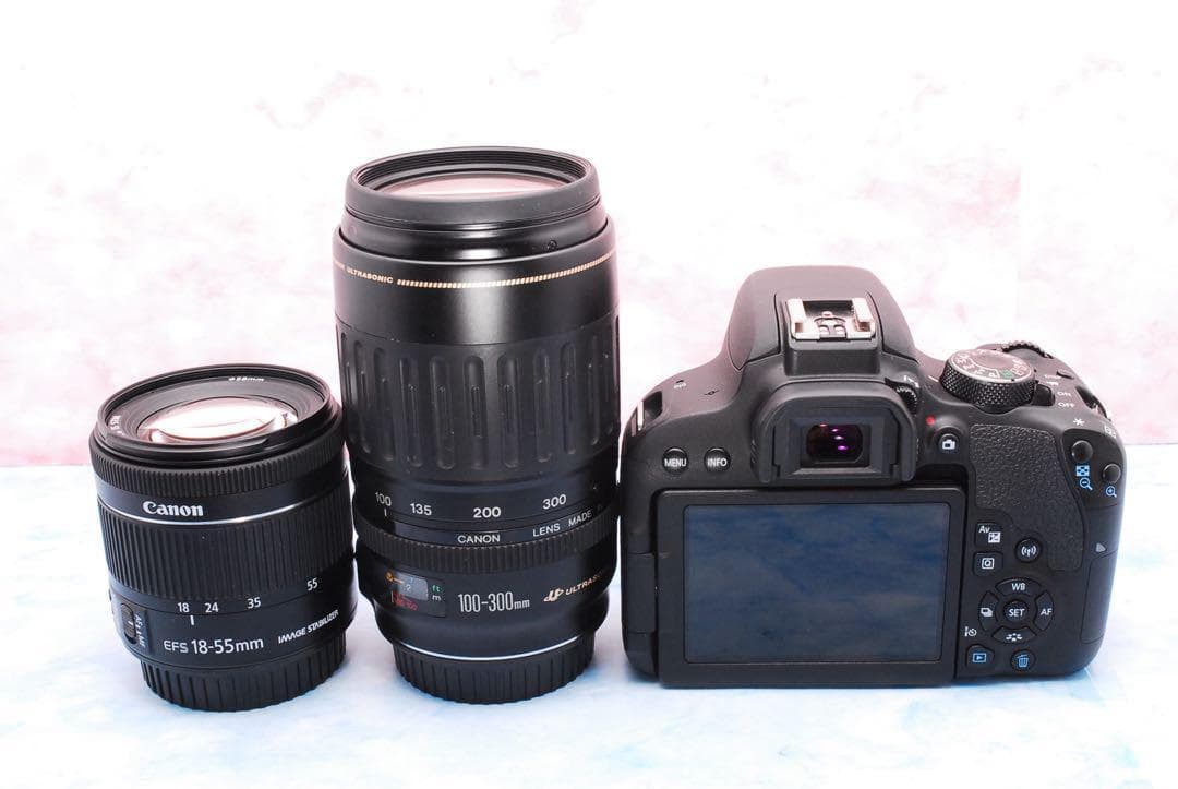 Canon Kiss X9i☆一眼レフカメラ☆豪華Wレンズ☆スマホ転送OK☆