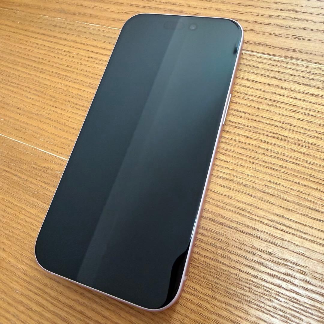 【美品】 iPhone15 ピンク 128GB simフリー 保護フィルム付き