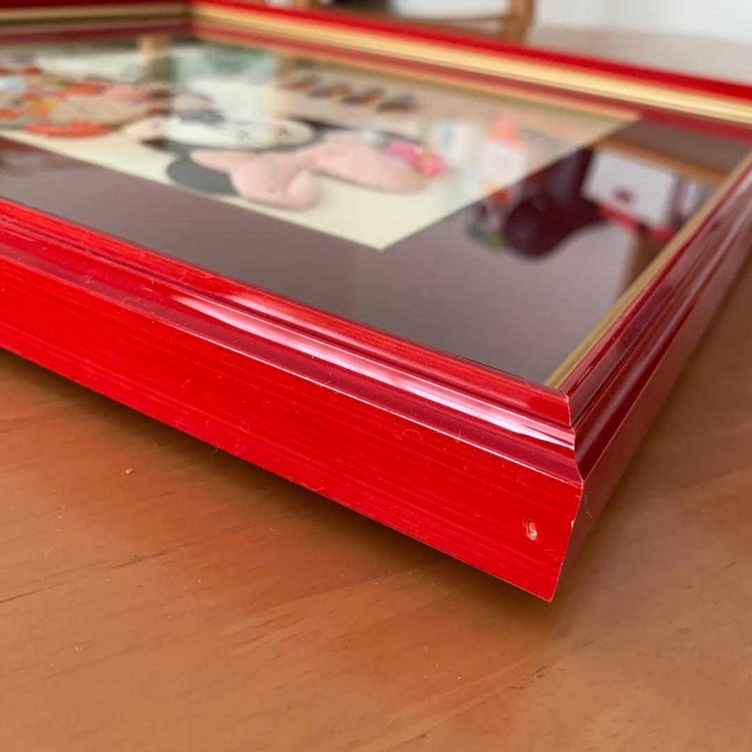 ミニーマウス　和風アート 桜 五重塔　京都　ディズニー