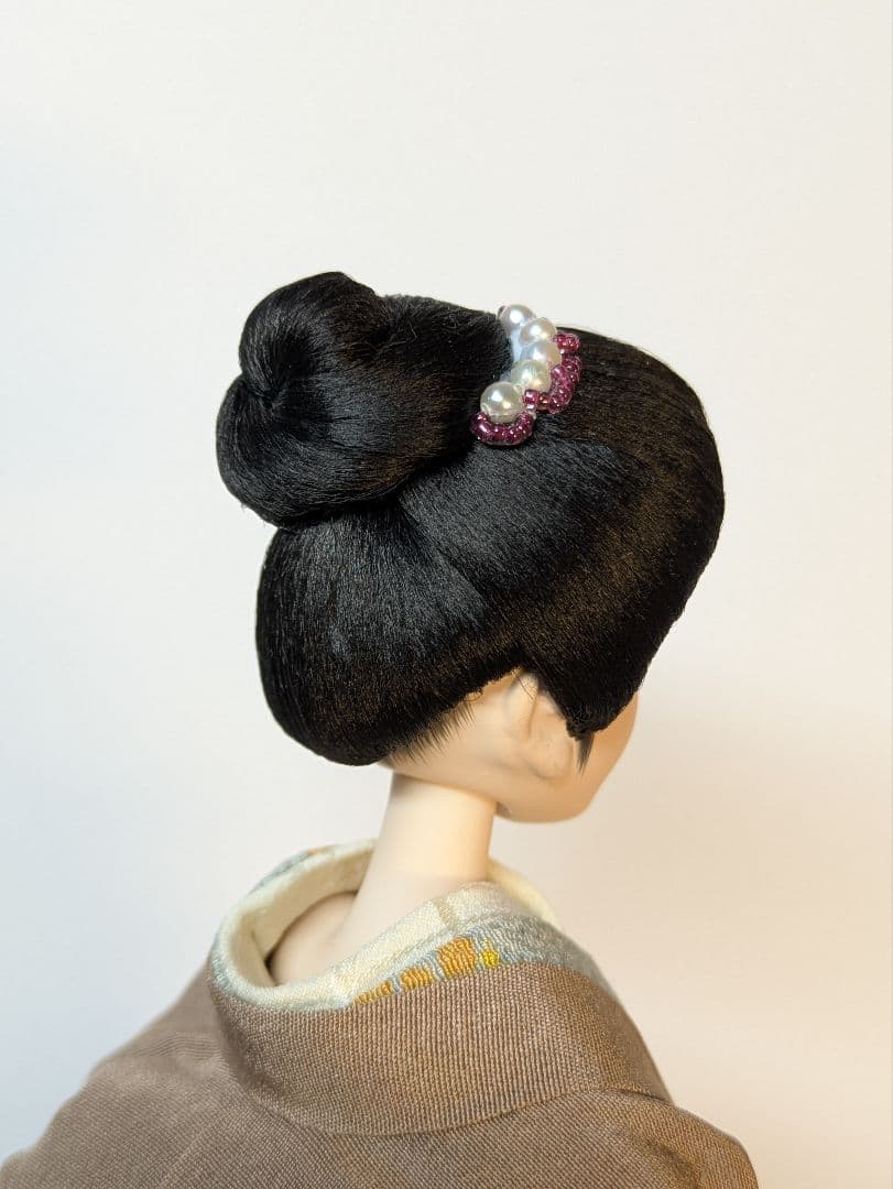 手足稼働胡粉仕上げヘッド付大正ロマン『笙子』オビツドールドール本体とスタンドのみ