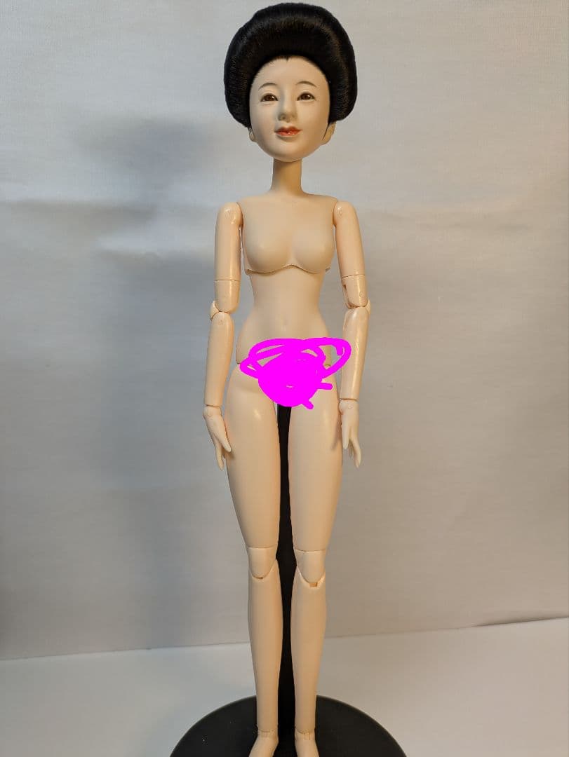 手足稼働胡粉仕上げヘッド付大正ロマン『笙子』オビツドールドール本体とスタンドのみ