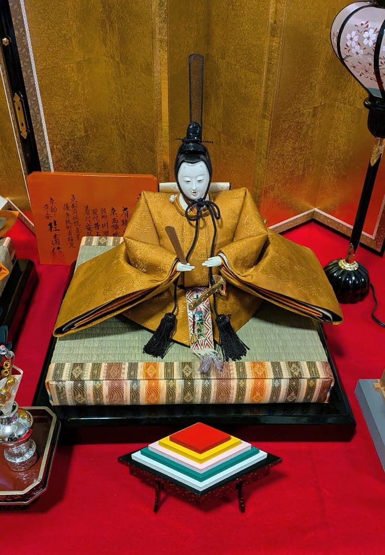 【ほぼ未使用】安藤桂甫作 京雛 親王飾り