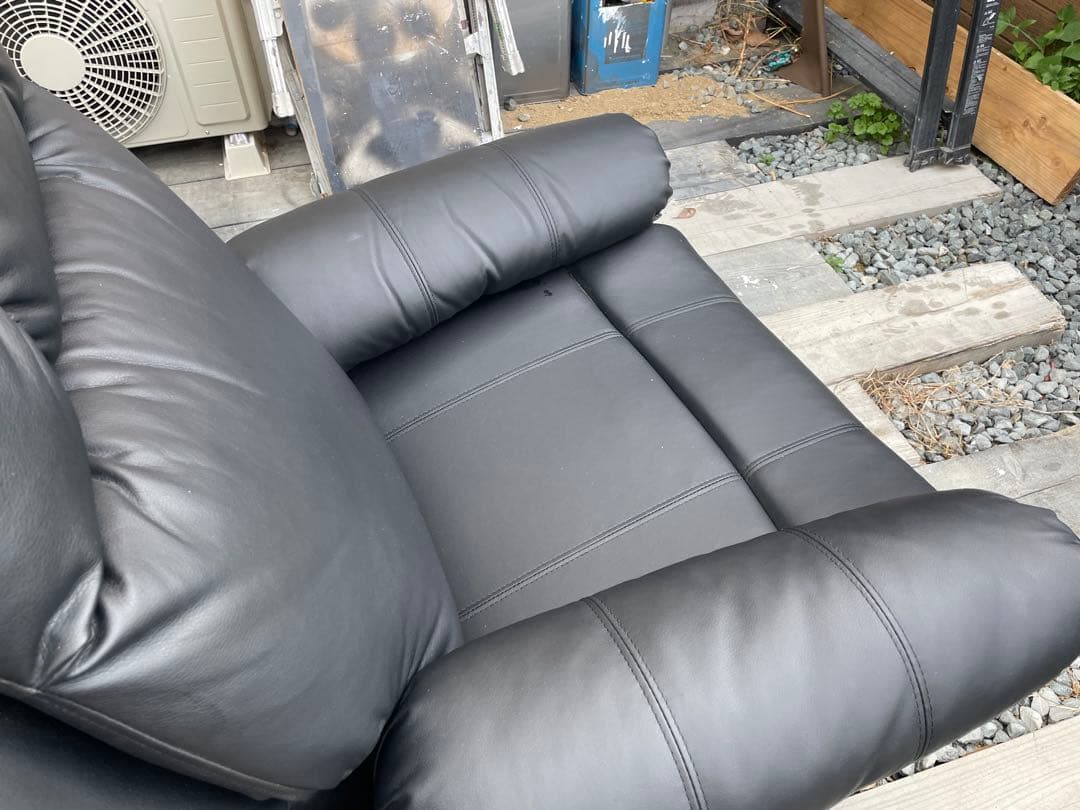 シフォンジュニア　電動　リクライニングソファ　マツエク　ブラック　引き取り限定