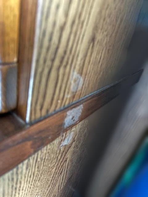 【美品】【送料込88,800円】幅164cm 大型 木製キャビネット ガラス扉