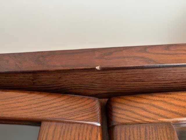 【美品】【送料込88,800円】幅164cm 大型 木製キャビネット ガラス扉