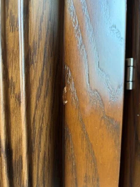 【美品】【送料込88,800円】幅164cm 大型 木製キャビネット ガラス扉