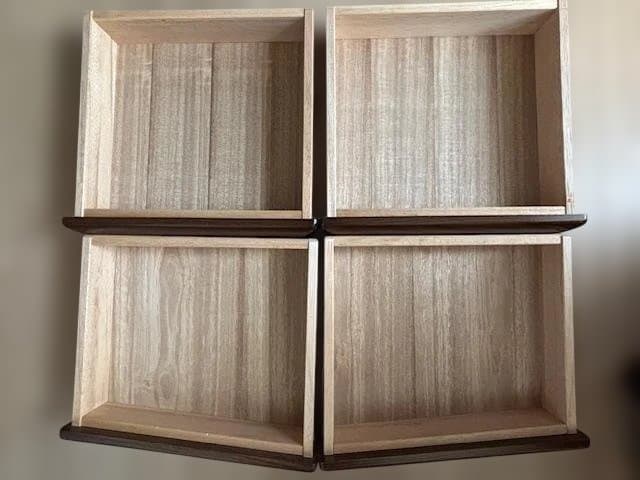 【美品】【送料込88,800円】幅164cm 大型 木製キャビネット ガラス扉