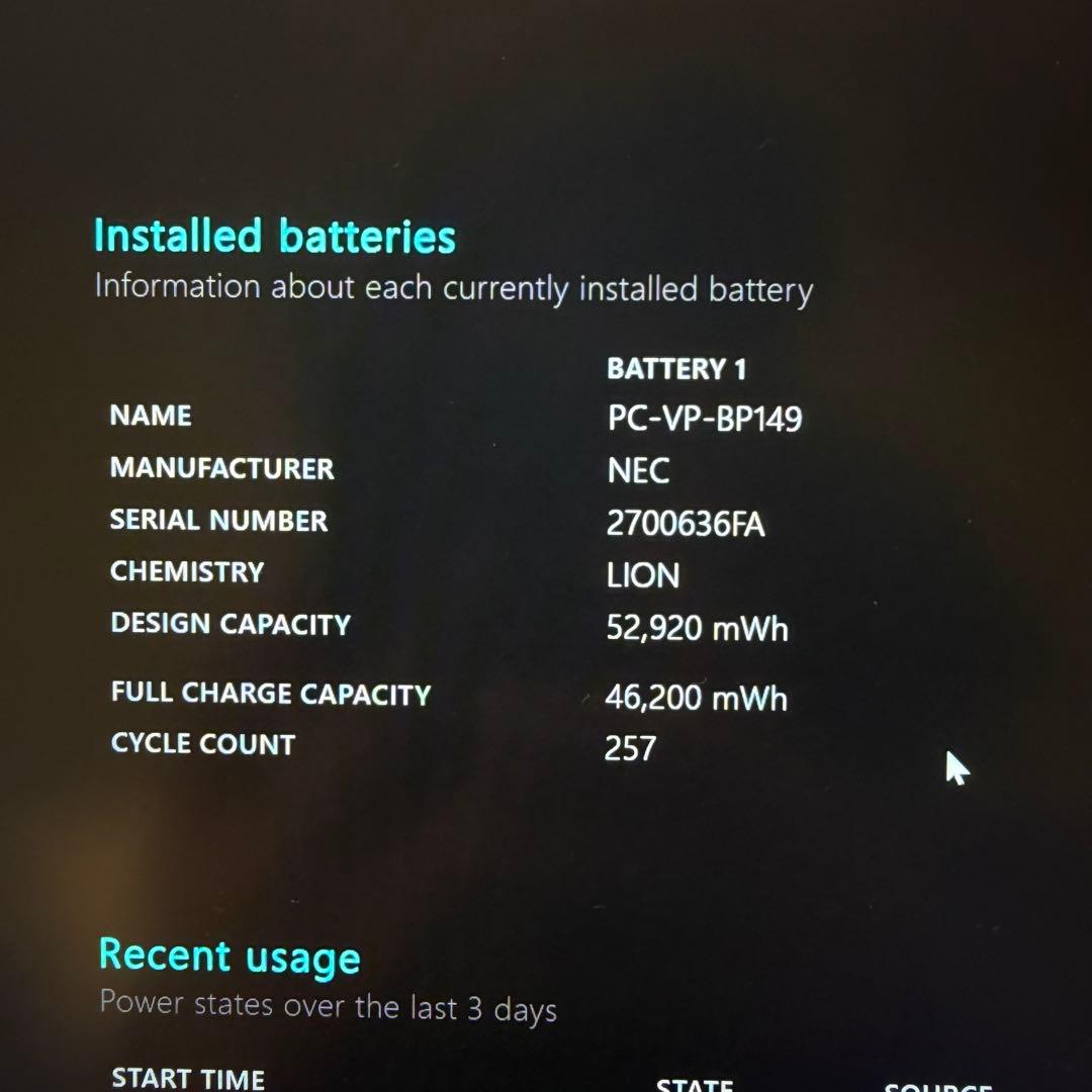 Windowsノート本体 NEC VersaPro Core i7-1195G7 16GB 512GB