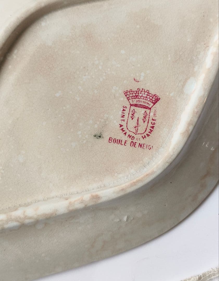 希少　美品　サンタマン　ブールドネージュ　ラヴィエ　フランスアンティーク