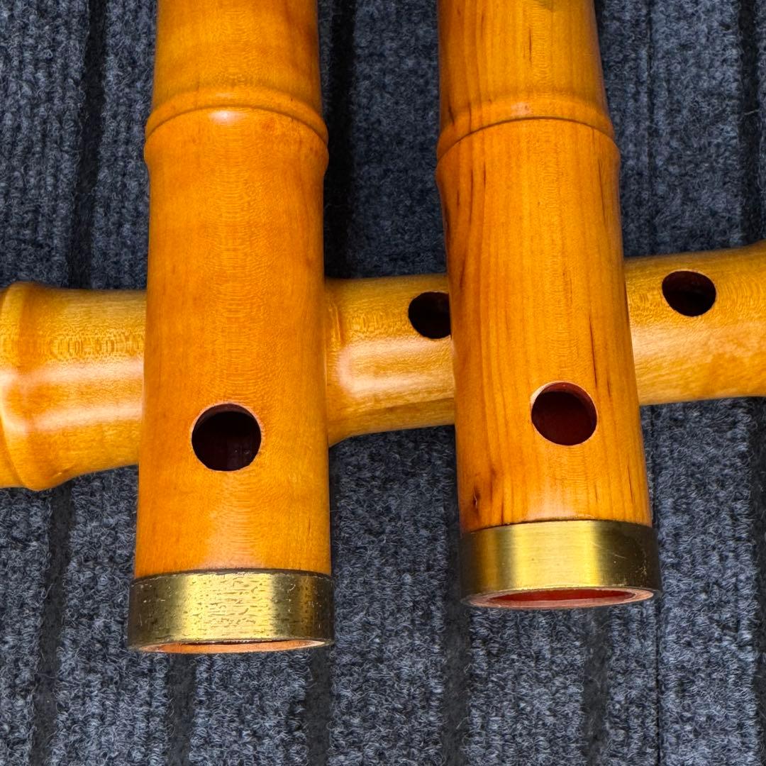 尺八 銘木 琴風尺八　２管セット