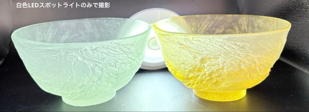 ドームフランス 抹茶茶碗 夫婦茶碗 新品未使用 水晶 クリスタルボウル daum