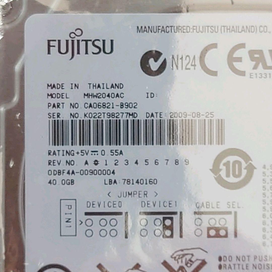 Fujitsu PATA HDD 40GB 2個セット IDE接続