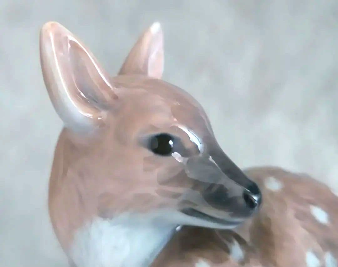 陶器 シカ 置物 ロイヤルコペンハーゲン フィギュリン ベビーファウン 小鹿 鹿
