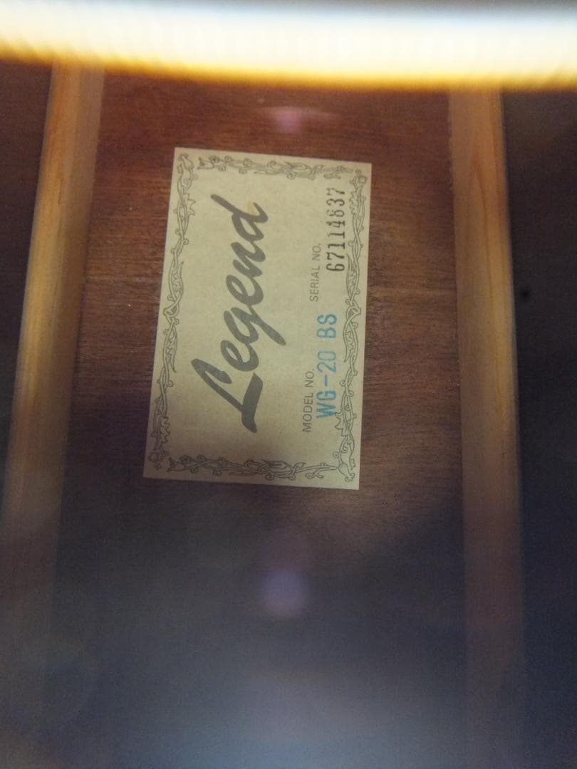 LEGEND、アコースティックギター、中古（本文よく読んでください）
