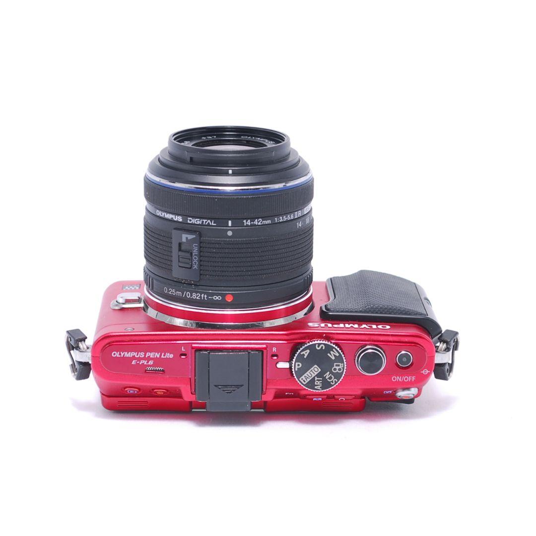 ❤即購入1000円OFF❤OLYMPUS PEN E-PL6 REDレンズキット