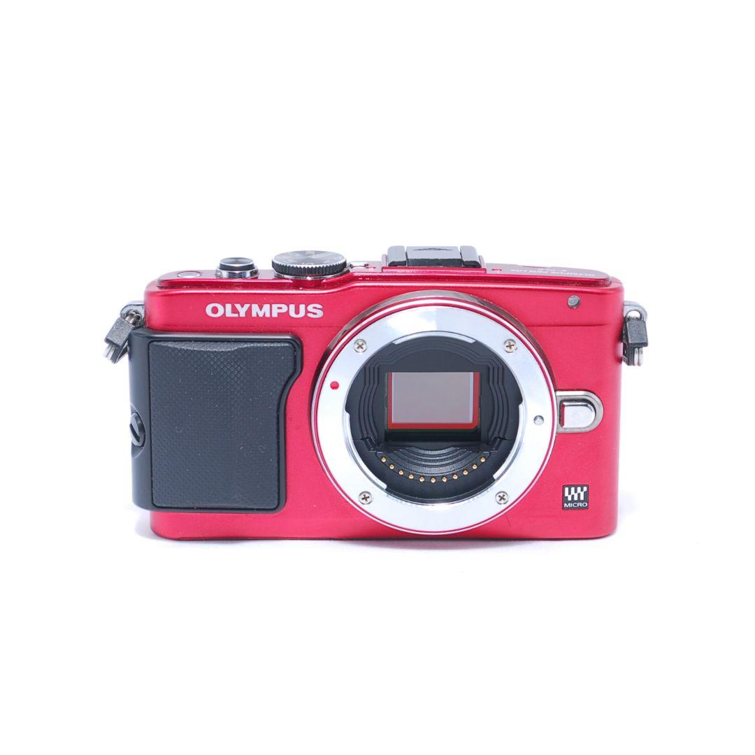 ❤即購入1000円OFF❤OLYMPUS PEN E-PL6 REDレンズキット