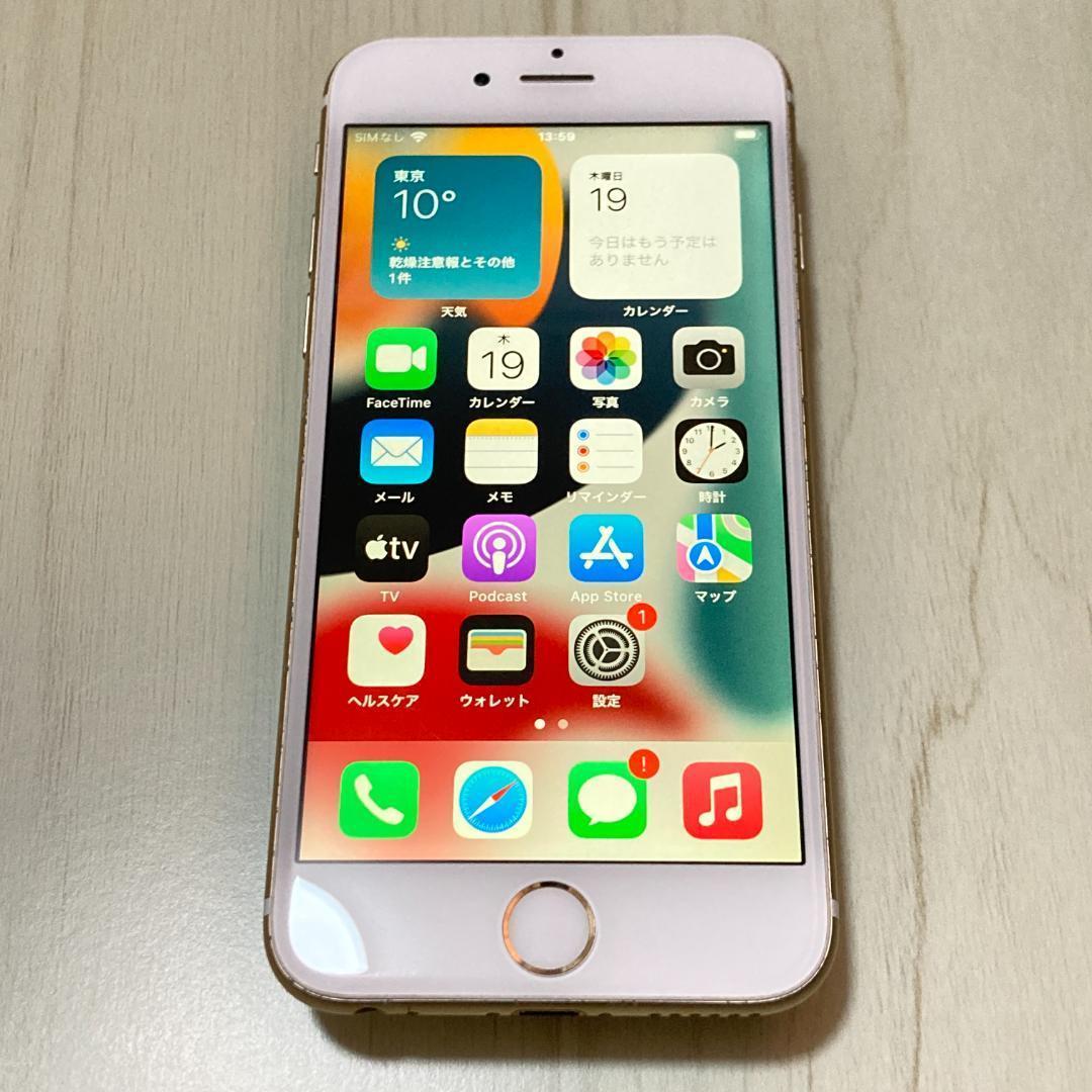 動作品 iPhone 6s ゴールド 16GB SIMフリー 充電100％