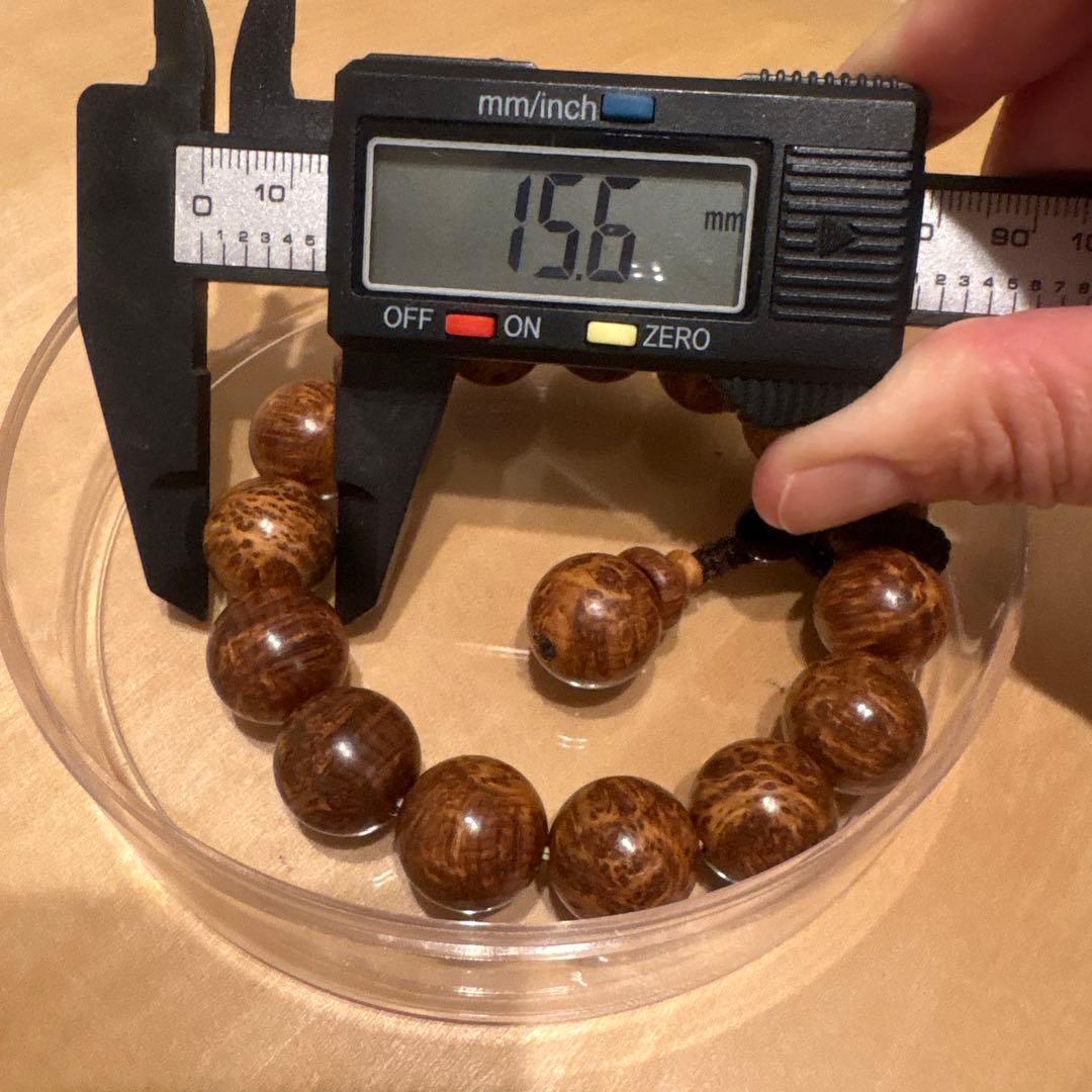 15mm 崖柏（ヤーバイ）崖柏 天然木 ブレスレット
