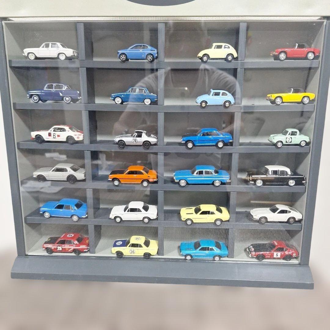 ミニカー 24台セット ディスプレイケース付き