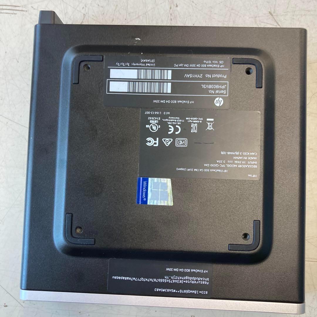 ミニPC #R HP EliteDesk800G4DM 35W i7 16G SSD256