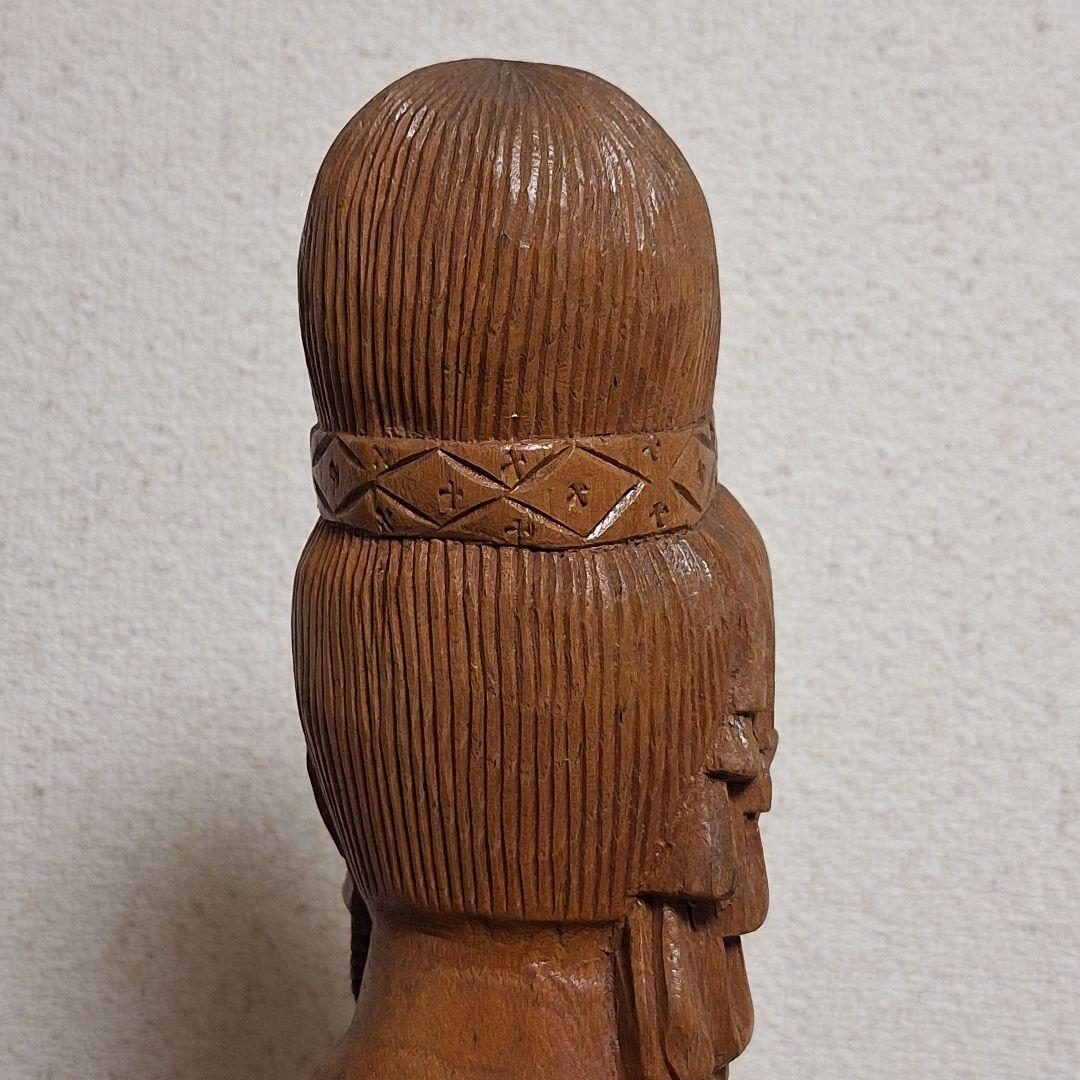 バリ島　木彫り　女性像　彫刻　アンティーク　置物