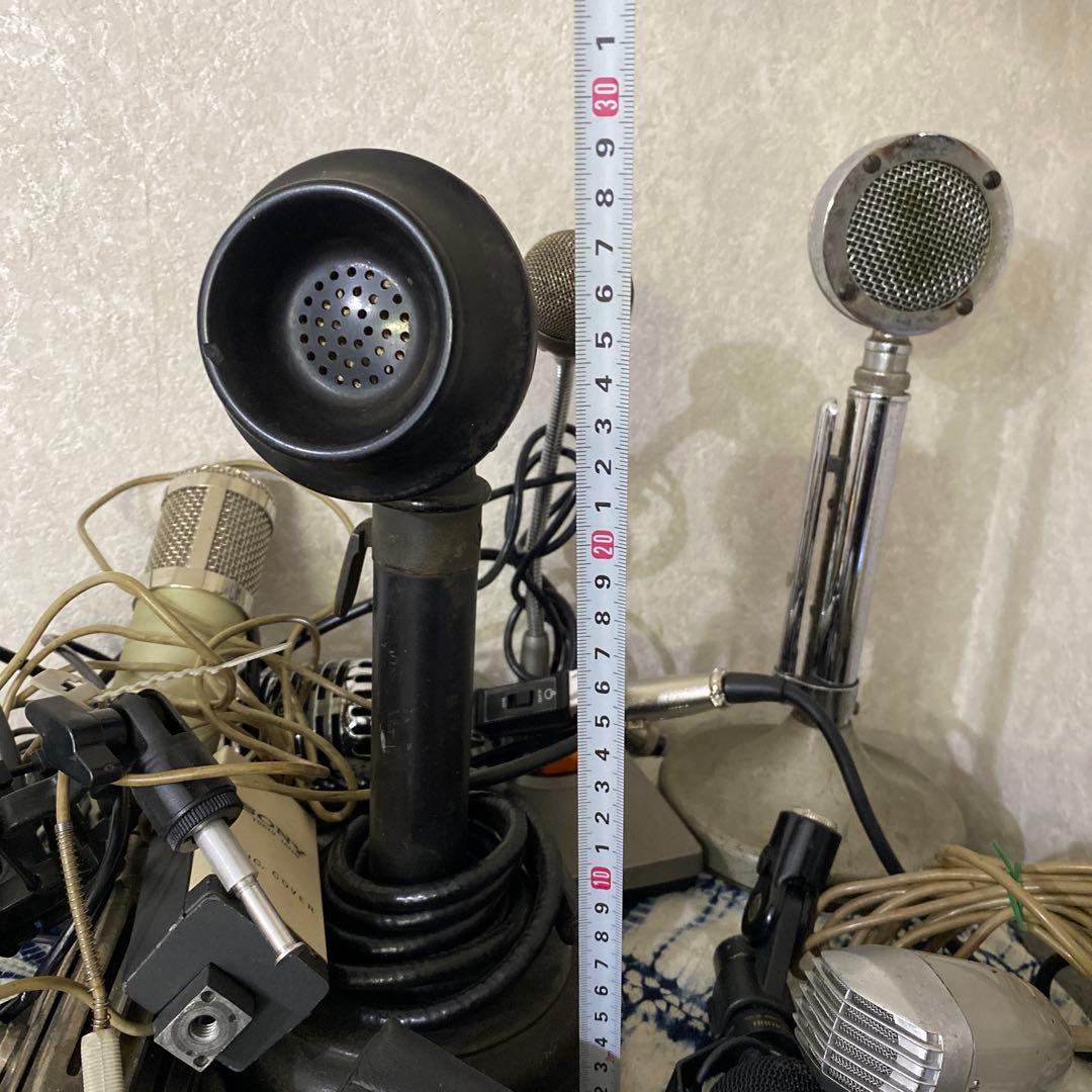 レトロ　マイク10個　アンティーク　mic ラジオ　スピーカー