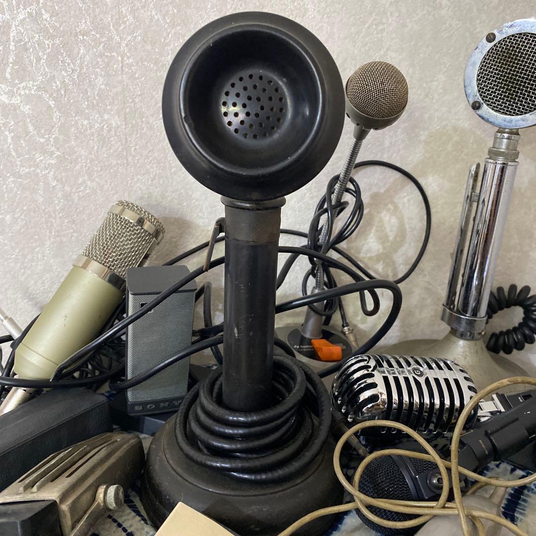 レトロ　マイク10個　アンティーク　mic ラジオ　スピーカー