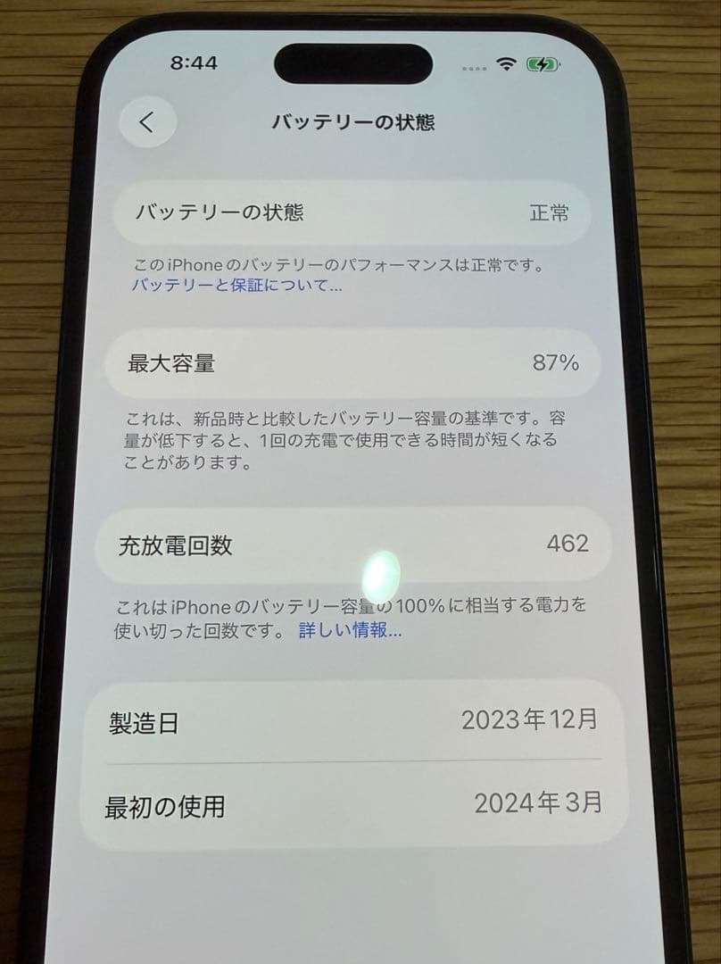 【値下げ】iPhone15 128GB、ガラスフィルム1枚セット