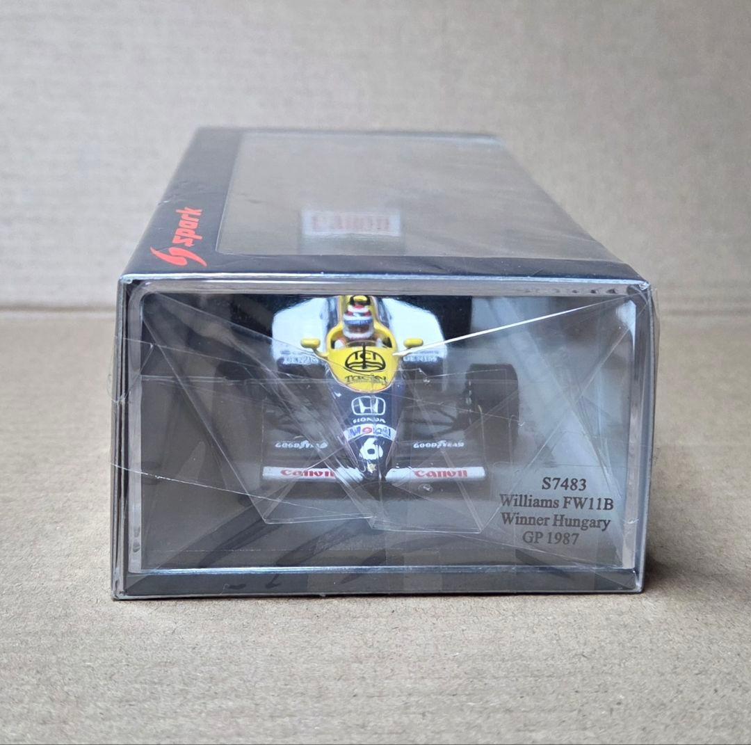 ミニカー 1/43 spark Williams FW11B Hungary 1987