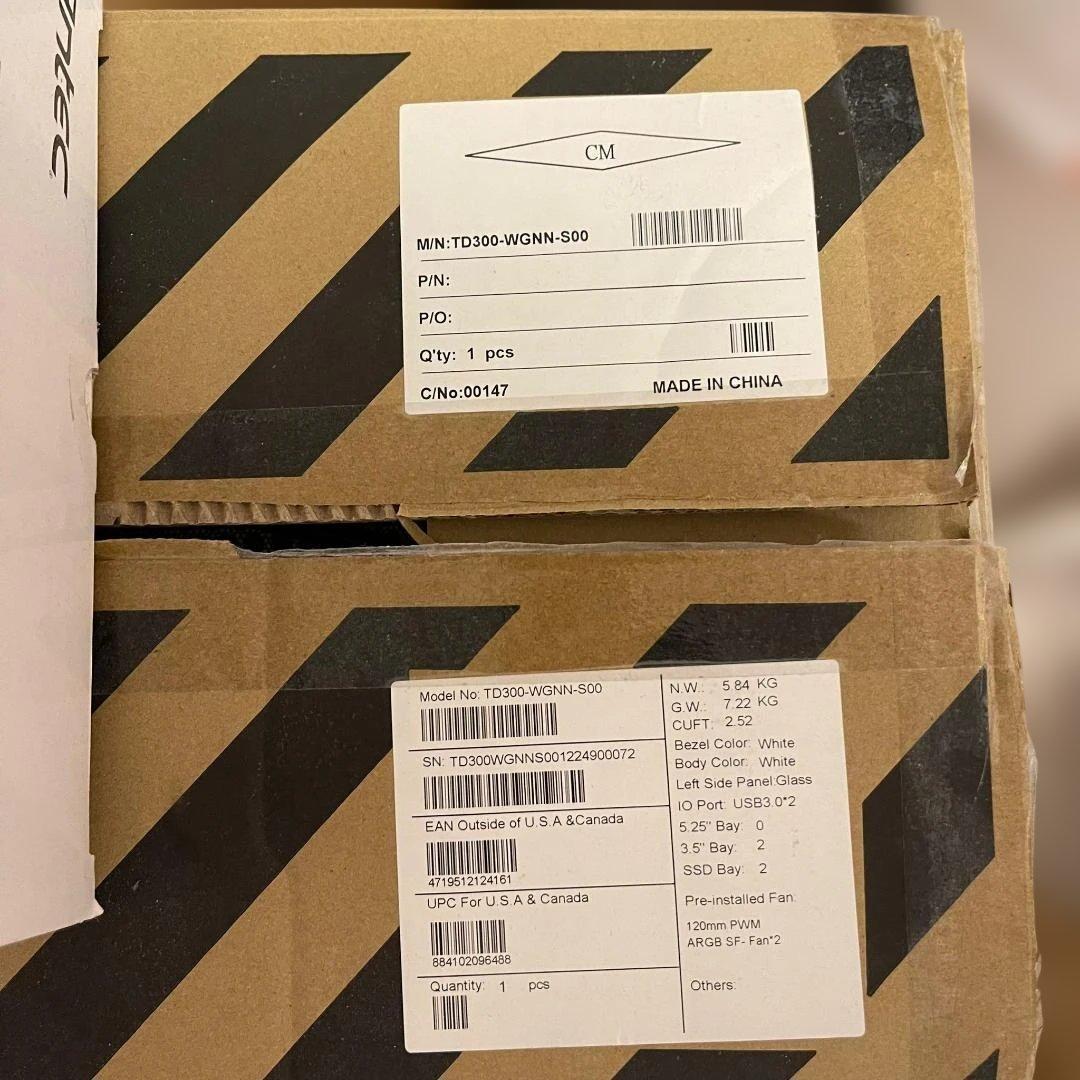 AntecNeoECO650GOLD電源+CM TD300Mesh ATXケース