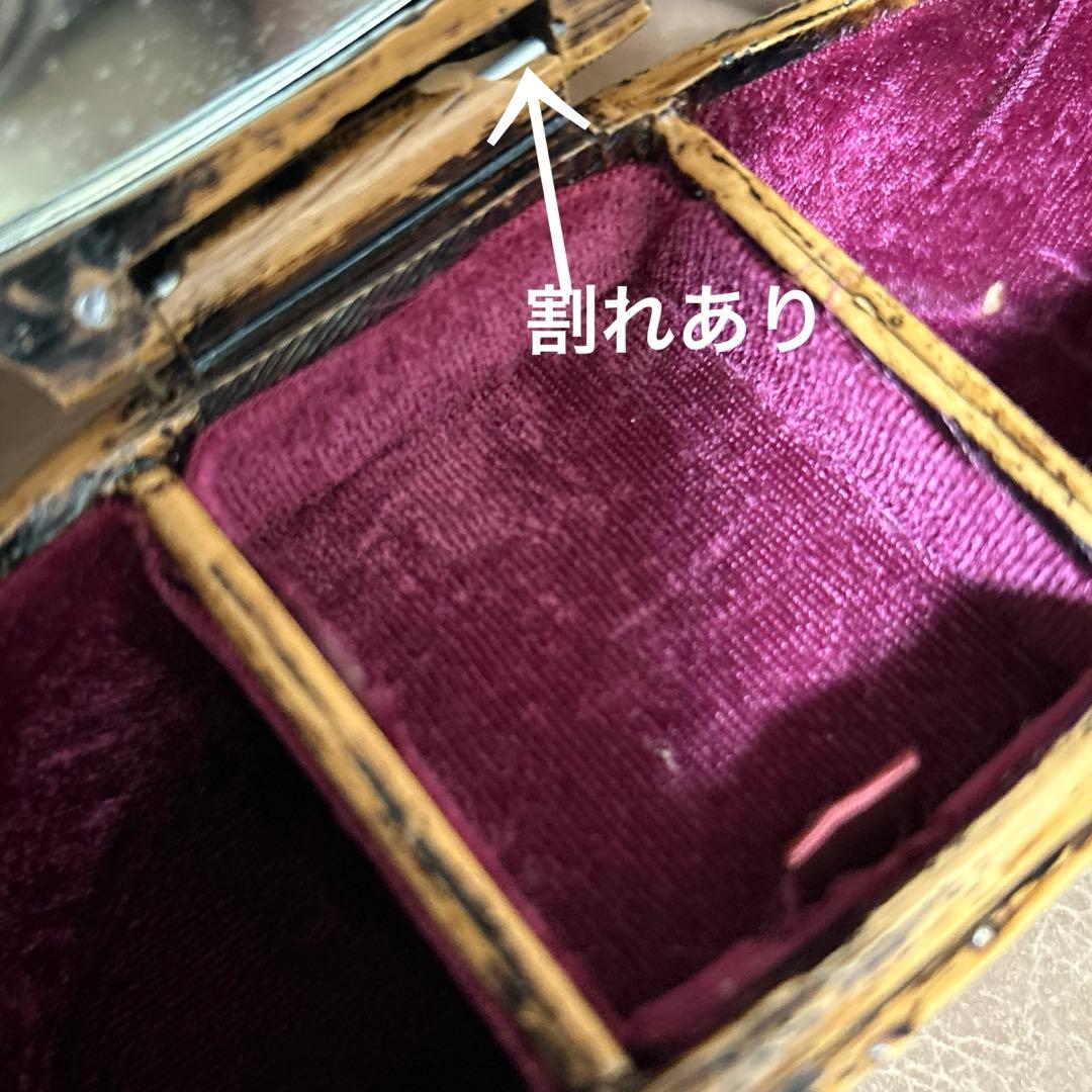 木彫り ジュエリーボックス 小物入れ レトロ アンティーク調