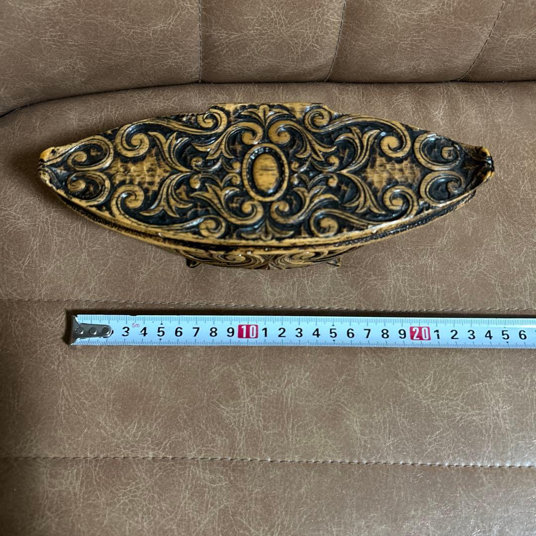 木彫り ジュエリーボックス 小物入れ レトロ アンティーク調