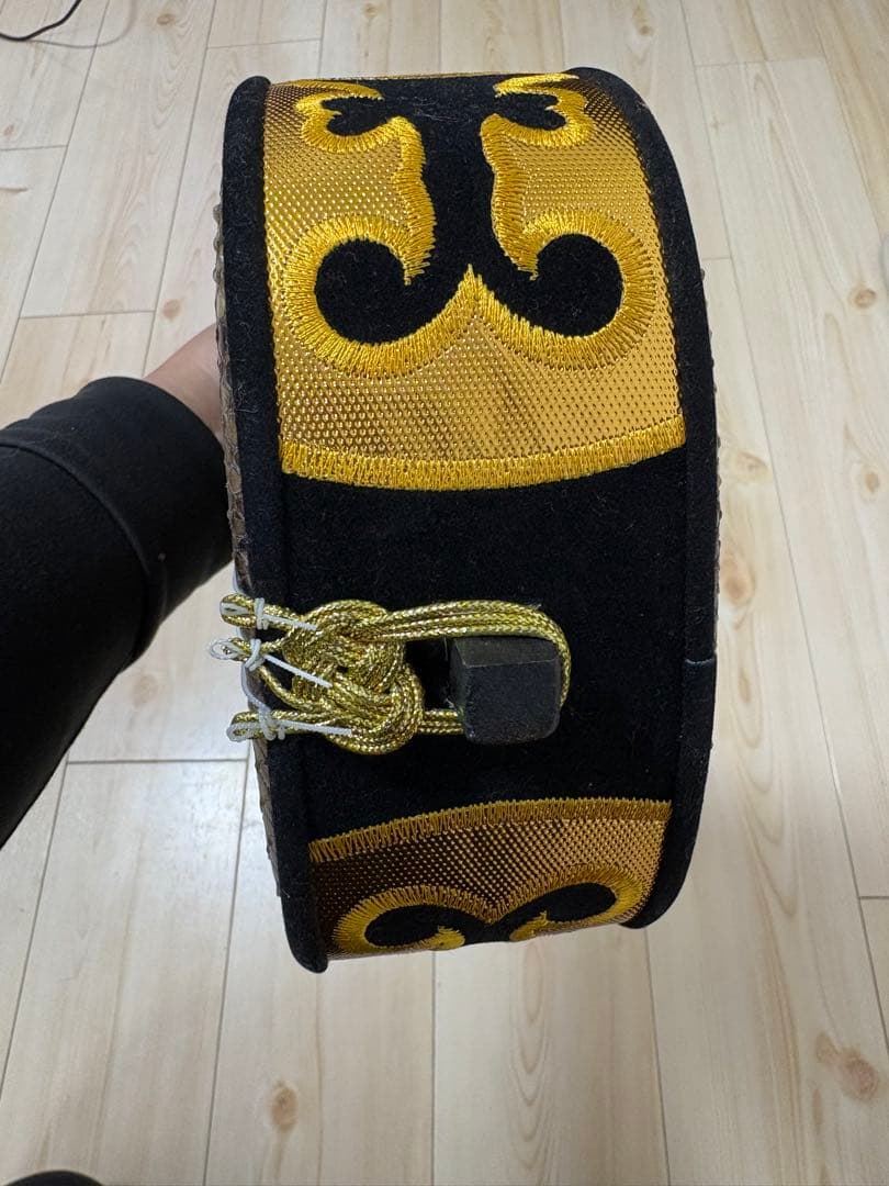 三線 ヘビ皮製 黒色 ケース付き