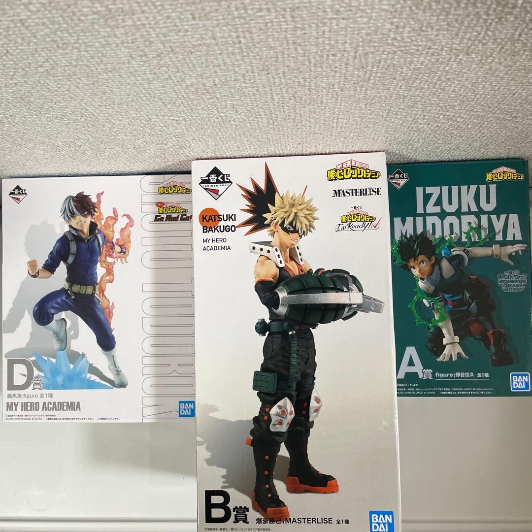 一番くじ 僕のヒーローアカデミア 緑谷・爆豪・轟・ベストジーニスト フィギュア