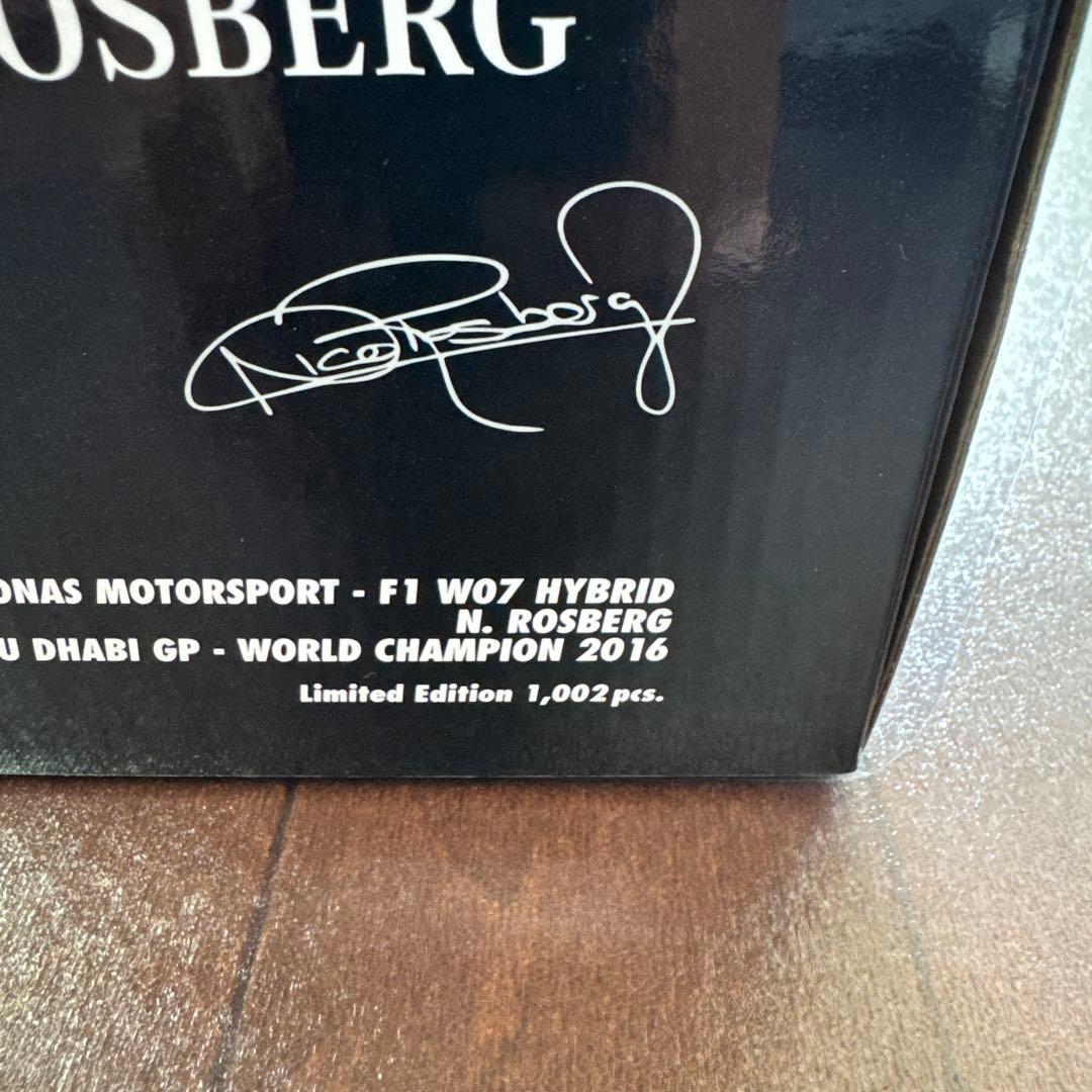 MINICHAMPS F1 WO7 HYBRID ニコ・ロズベルグ 限定版