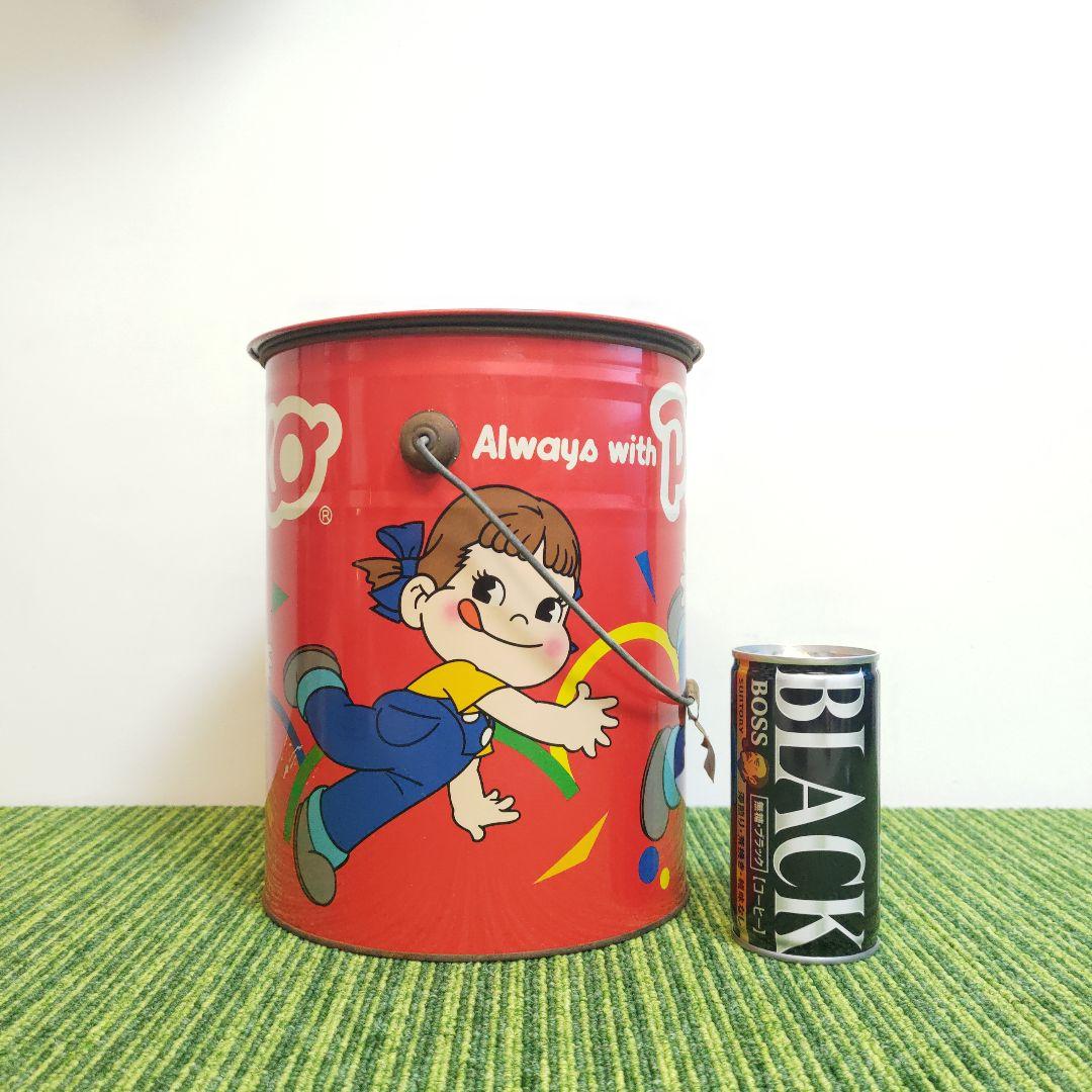 70‘ 昭和レトロ ペコちゃん スチール缶