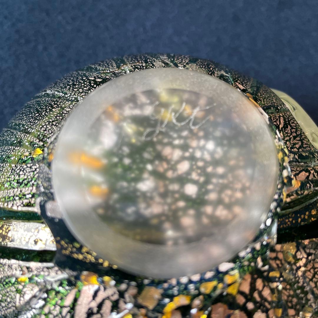 『西中 千人』(にしなか ゆきと)作のガラスの【呼継 茶碗】共箱※美品