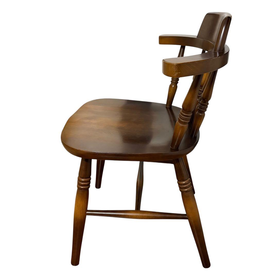 飛騨産業　キツツキ　ウィンザーチェア　ダイニング　クラシック　茶色　アンティーク