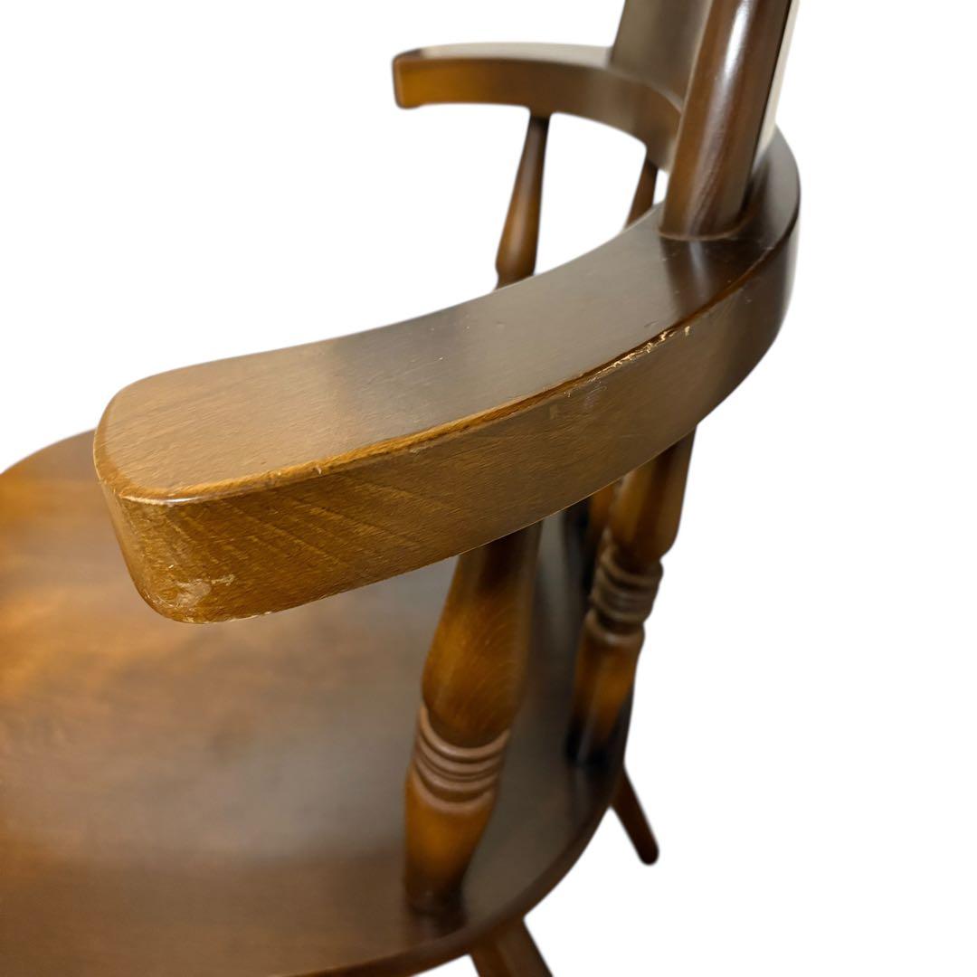 飛騨産業　キツツキ　ウィンザーチェア　ダイニング　クラシック　茶色　アンティーク