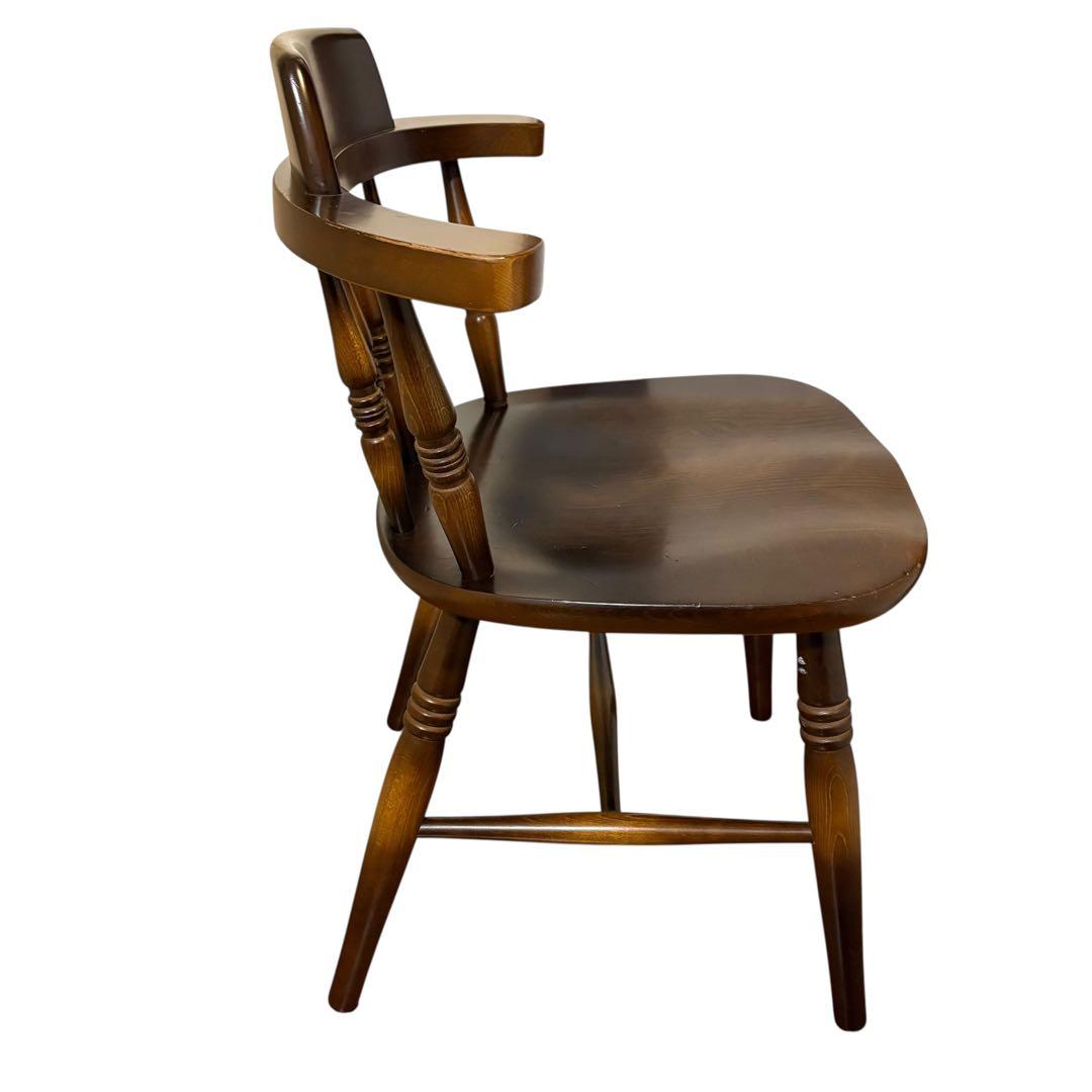 飛騨産業　キツツキ　ウィンザーチェア　ダイニング　クラシック　茶色　アンティーク