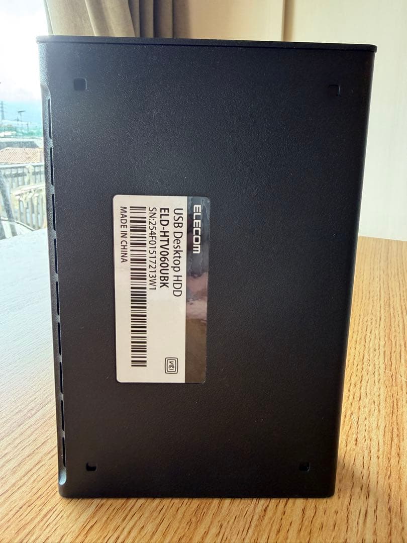 ELECOM 6TB デスクトップHDD ELD-HTV060UBK